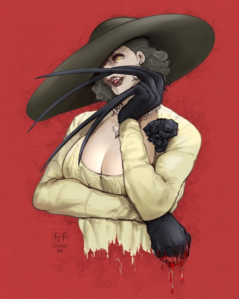 pics Resident Evil Village Tall Vampire Lady Fan Art resident evil village tall vampire